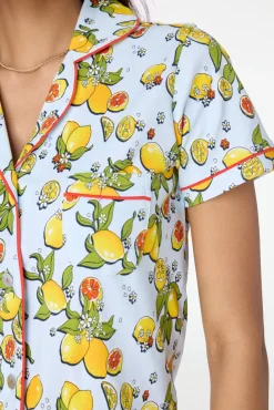 Citrus Hearts Polo Pajamas