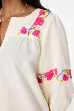 Column Embroidery Michi Top