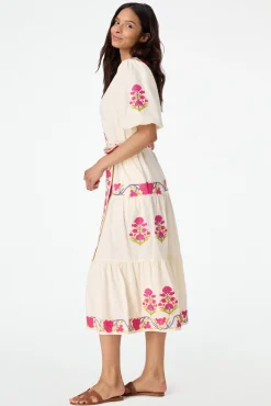 Column Embroidery Valonia Dress