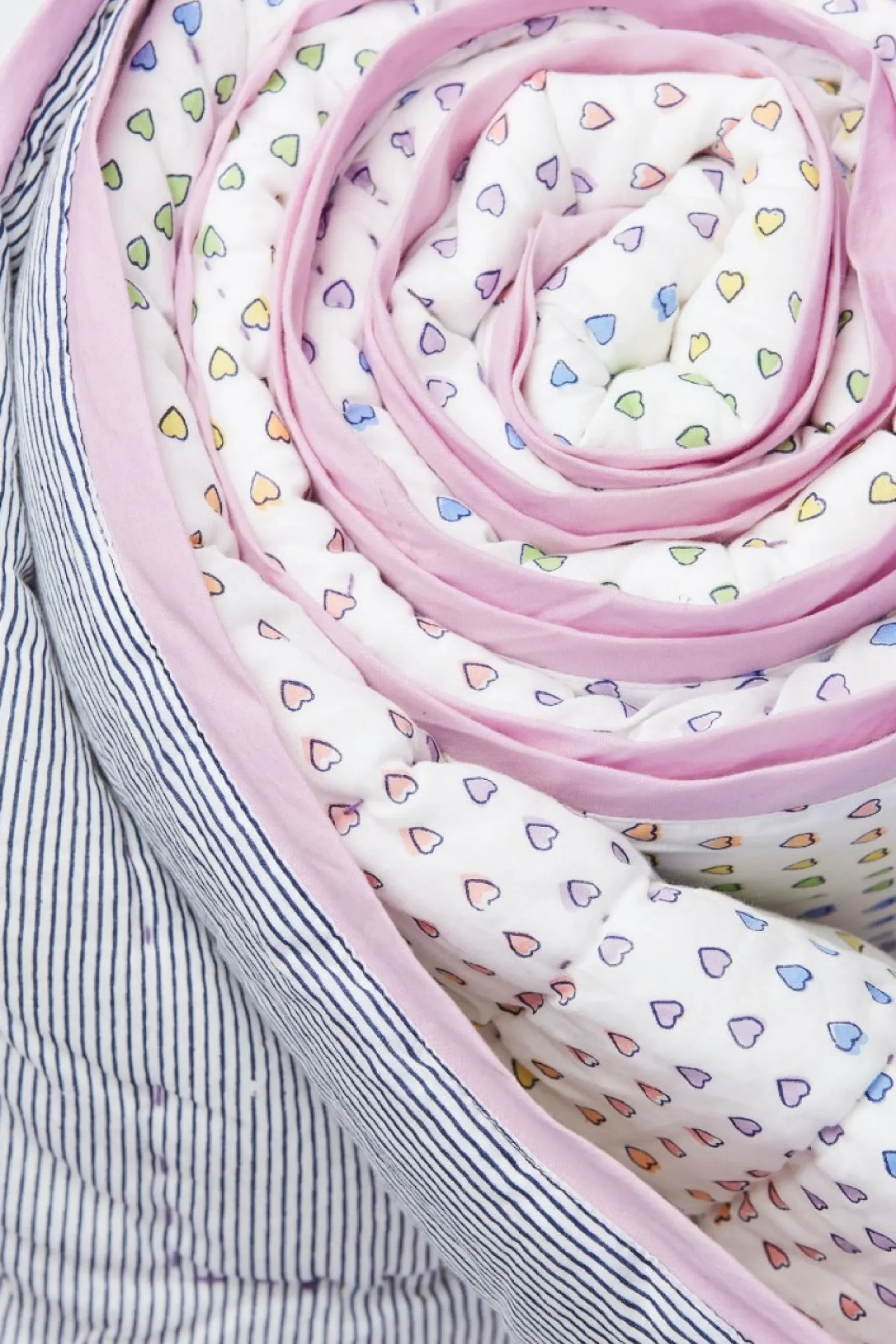 Disco Hearts Baby Quilt