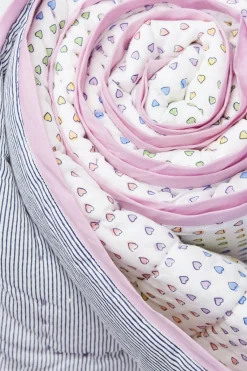 Disco Hearts Baby Quilt