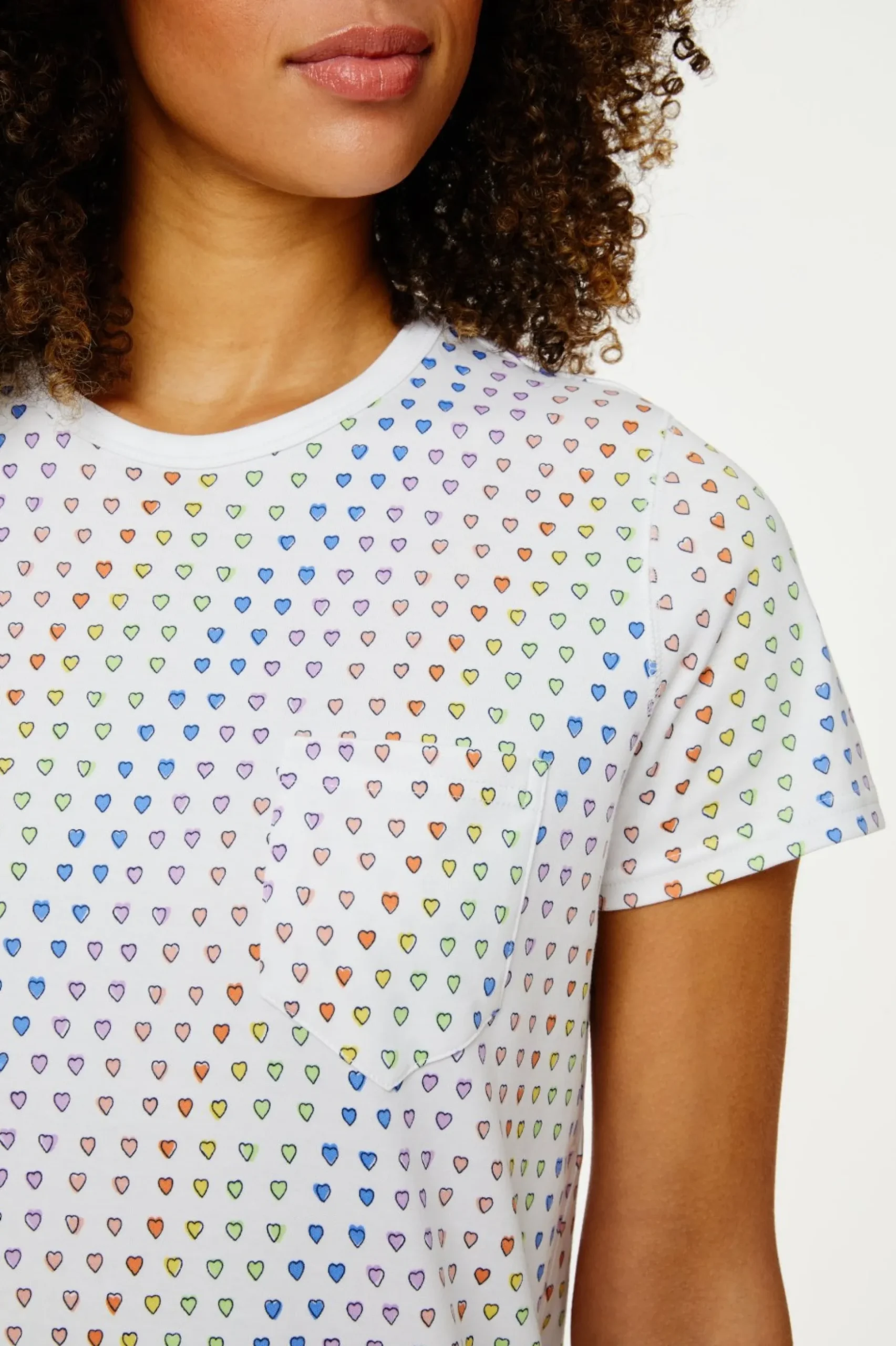 Disco Hearts T-Shirt Dress