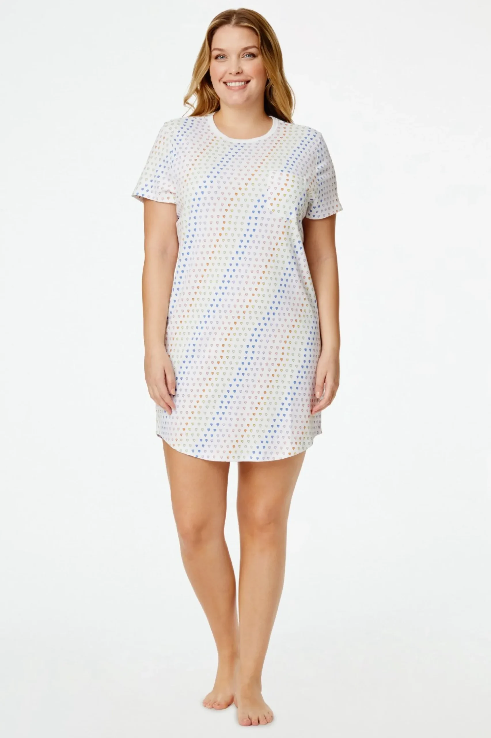 Disco Hearts T-Shirt Dress