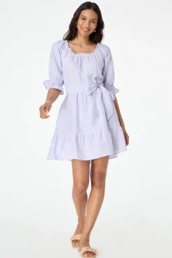 Ditsy Daisy Embroidered Miller Dress