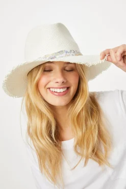 Fringed Panama Continental Hat