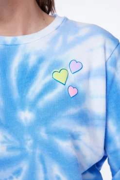 Hearts Tie Dye Crewneck