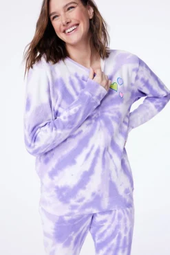 Hearts Tie Dye Crewneck