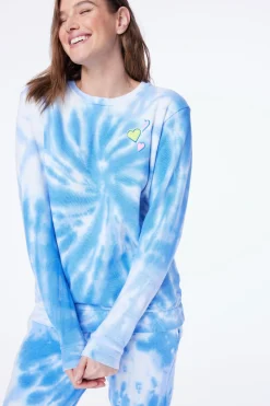 Hearts Tie Dye Crewneck