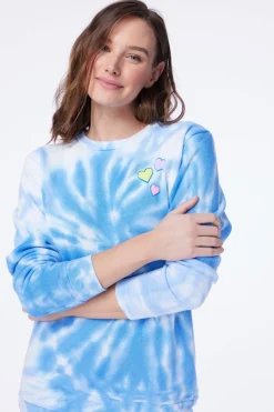 Hearts Tie Dye Crewneck