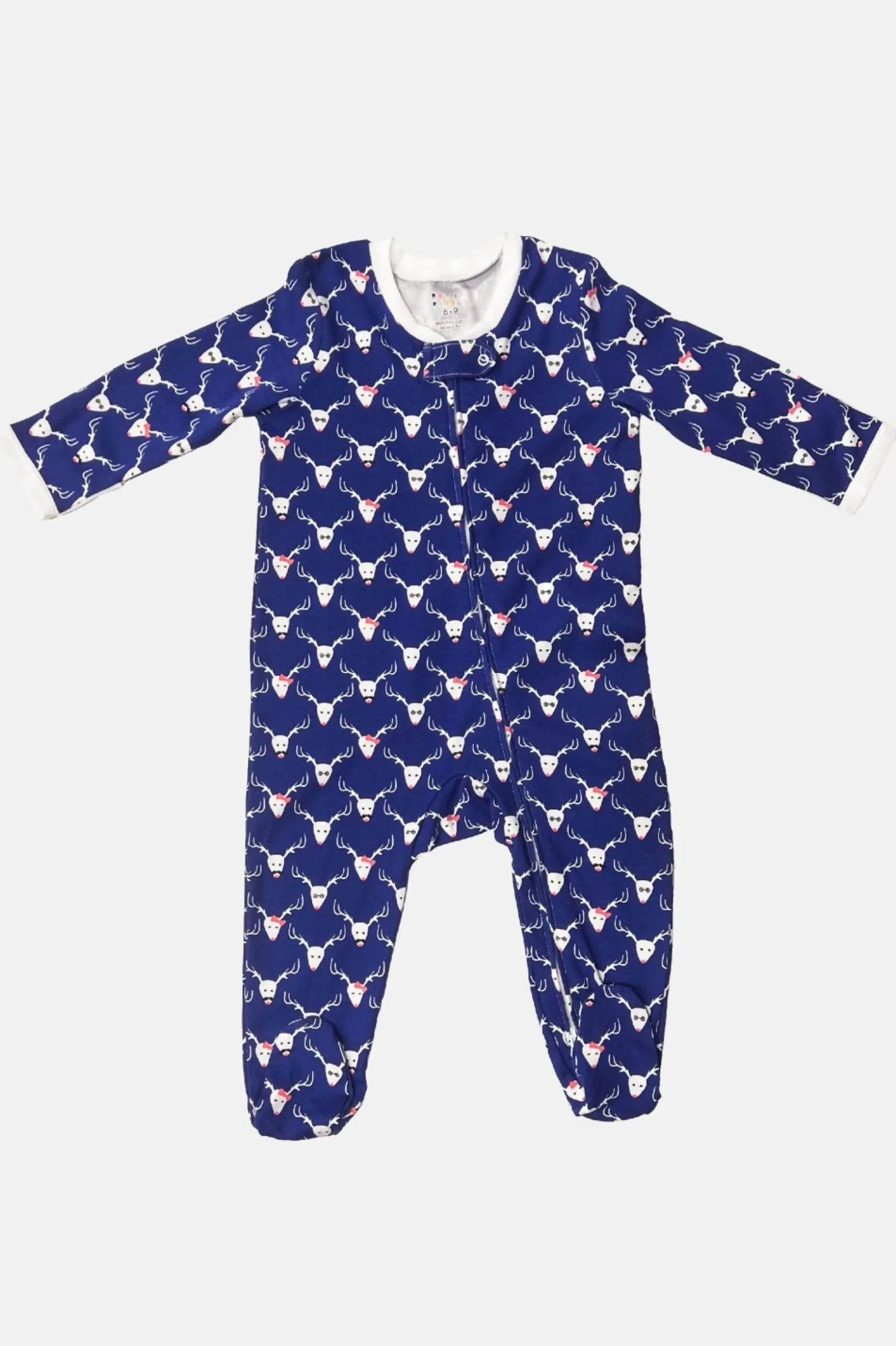 Infant Deerest Zipper Footie