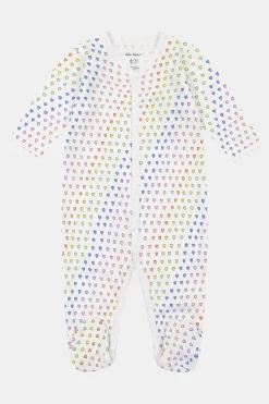 Infant Disco Hearts Footie Pajamas