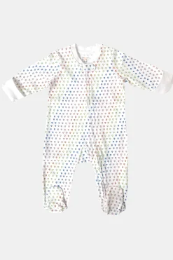 Infant Disco Hearts Zipper Footie