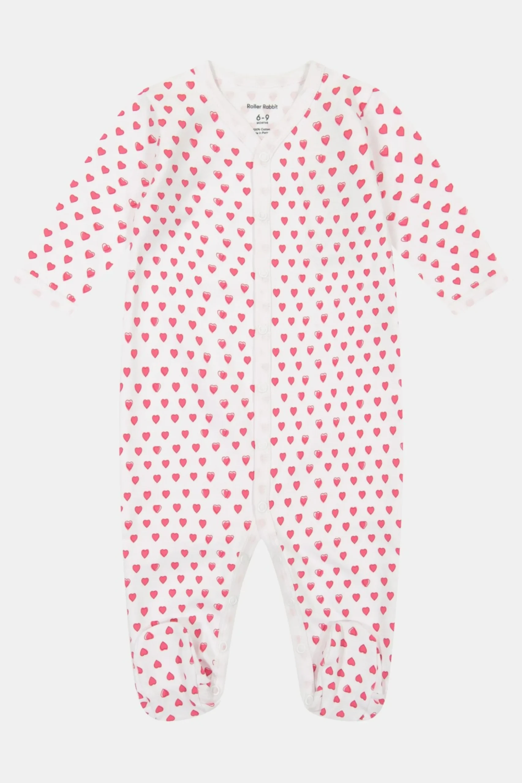 Infant Hearts Footie Pajamas