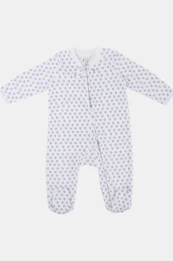 Infant Hearts Zipper Footie