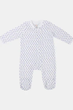 Infant Hearts Zipper Footie