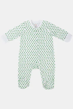 Infant Hearts Zipper Footie
