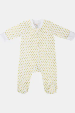 Infant Hearts Zipper Footie
