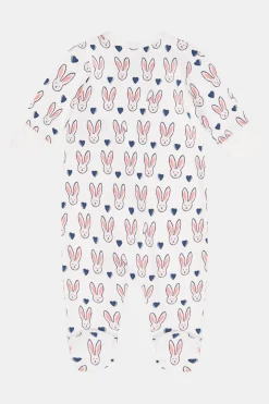 Infant Love Bunnies Zipper Footie Pajamas Pajamas