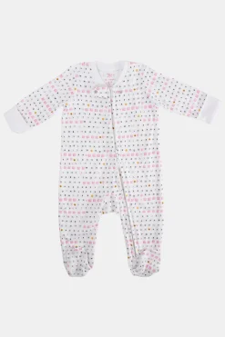 Infant Love & Letters Zipper Footie