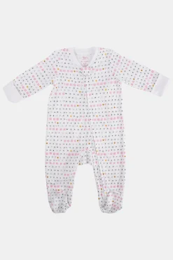 Infant Love & Letters Zipper Footie