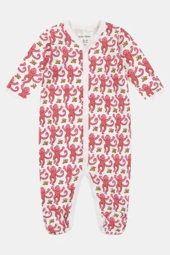 Infant Monkey Footie Pajamas
