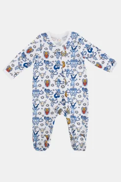 Infant Monkey Horoscope Zipper Footie