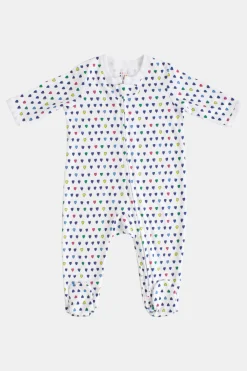 Infant Pop Hearts Zipper Footie