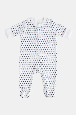 Infant Pop Hearts Zipper Footie