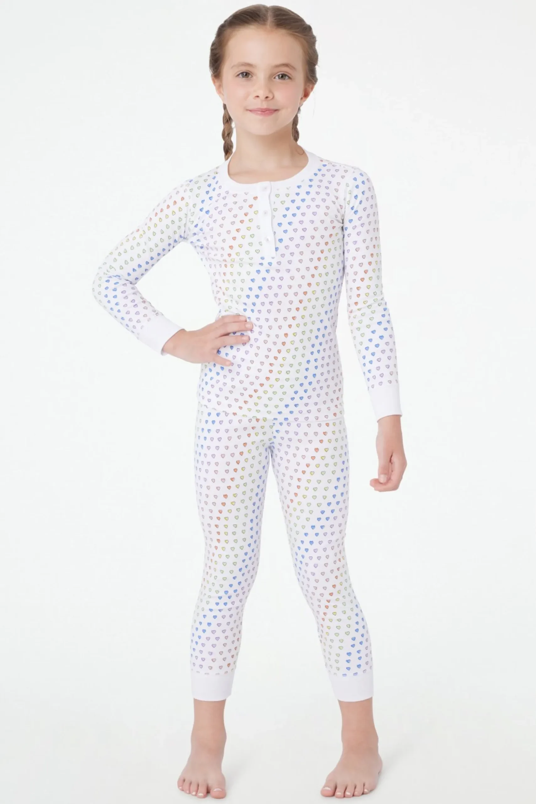 Kids Disco Hearts Pajamas