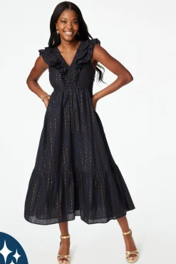 Lurex Dot Ondine Dress