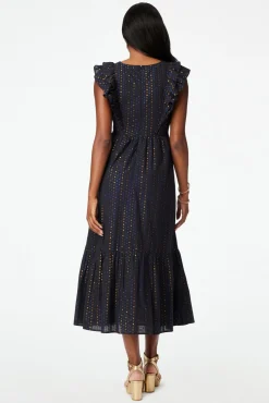 Lurex Dot Ondine Dress