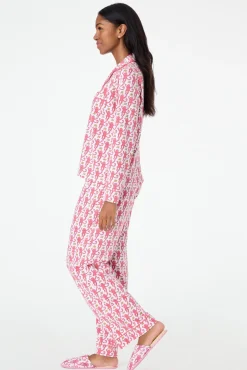 Monkey Long Sleeve Polo Pajamas