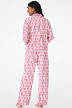 Monkey Long Sleeve Polo Pajamas