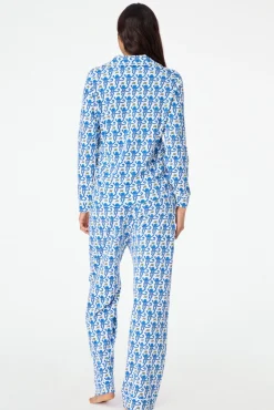 Monkey Long Sleeve Polo Pajamas