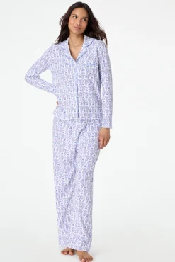 Monkey Long Sleeve Polo Pajamas