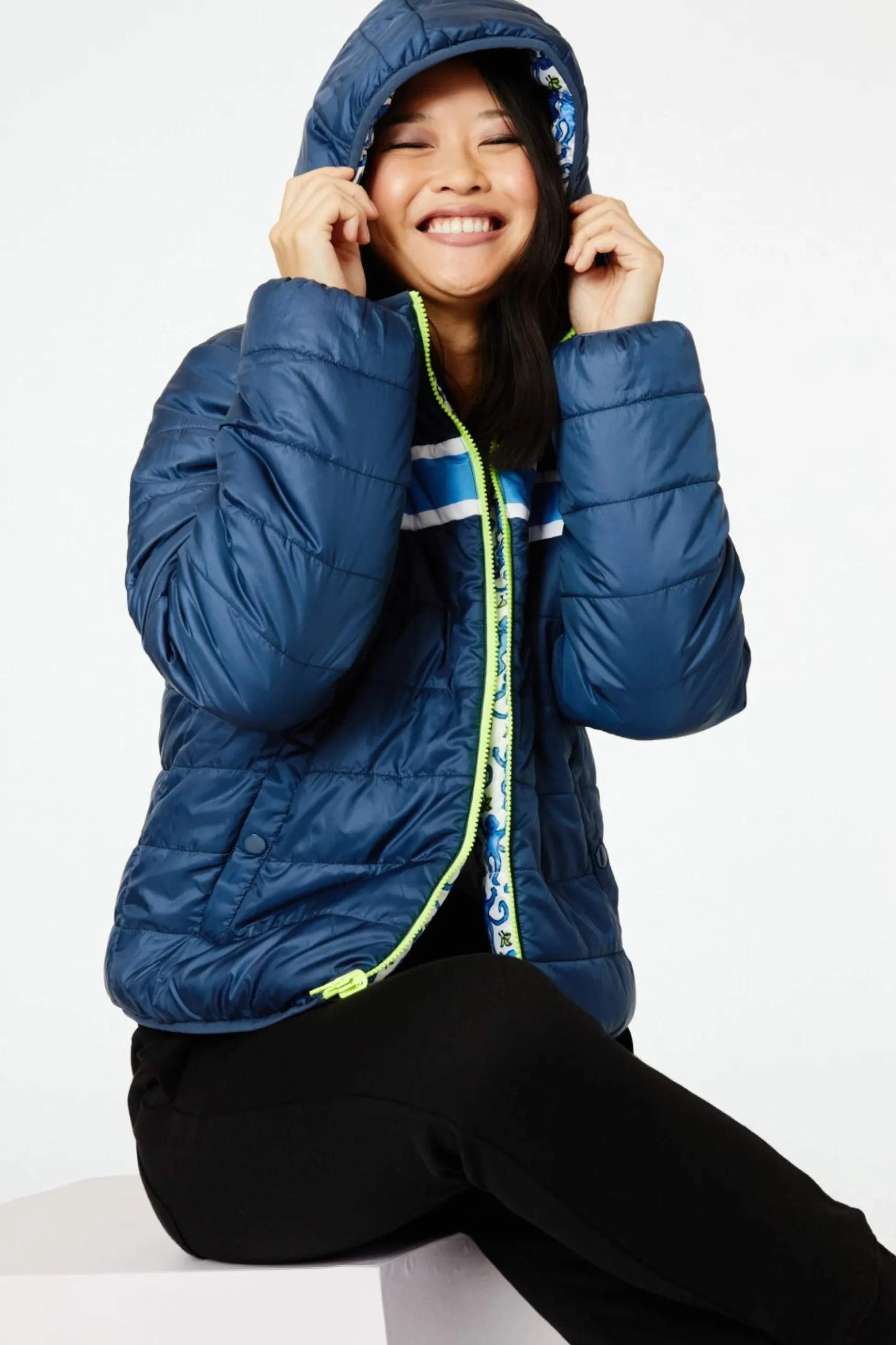 Monkey Reversible Hooded Puffer