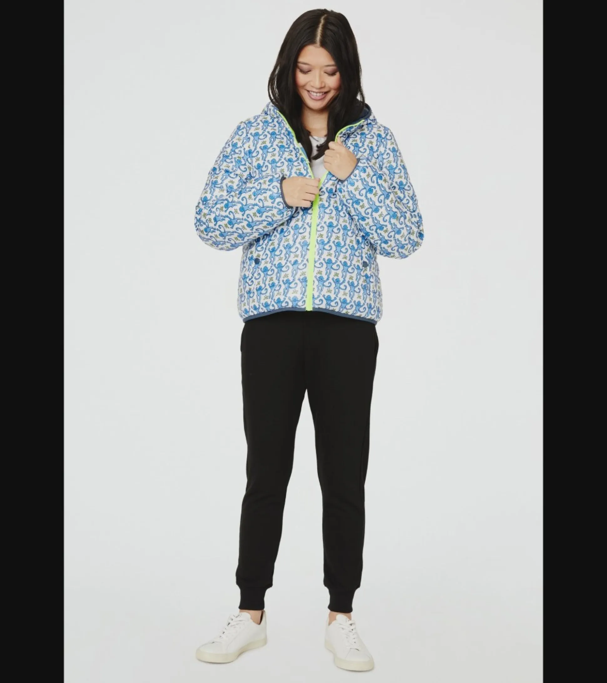 Monkey Reversible Hooded Puffer