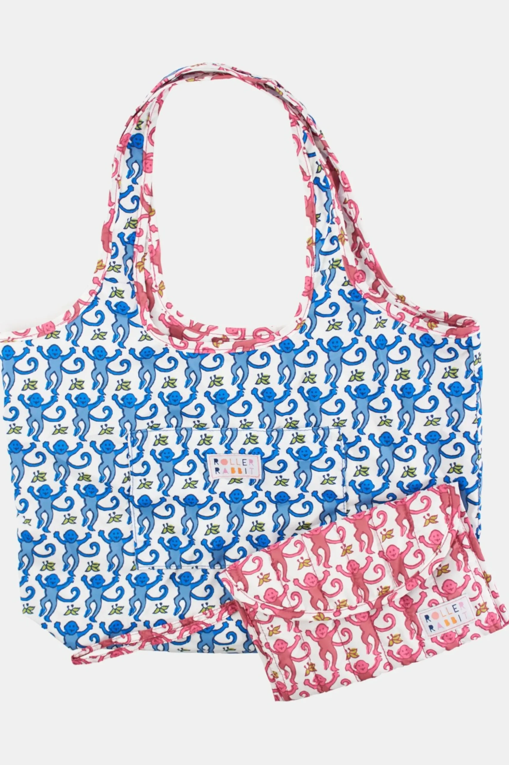 Monkey Reversible Shopping Tote