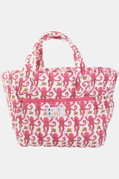 Monkey Small Quilted Tote