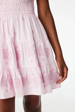 Paisley Eyelet Pipette Dress