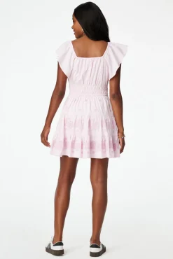 Paisley Eyelet Pipette Dress