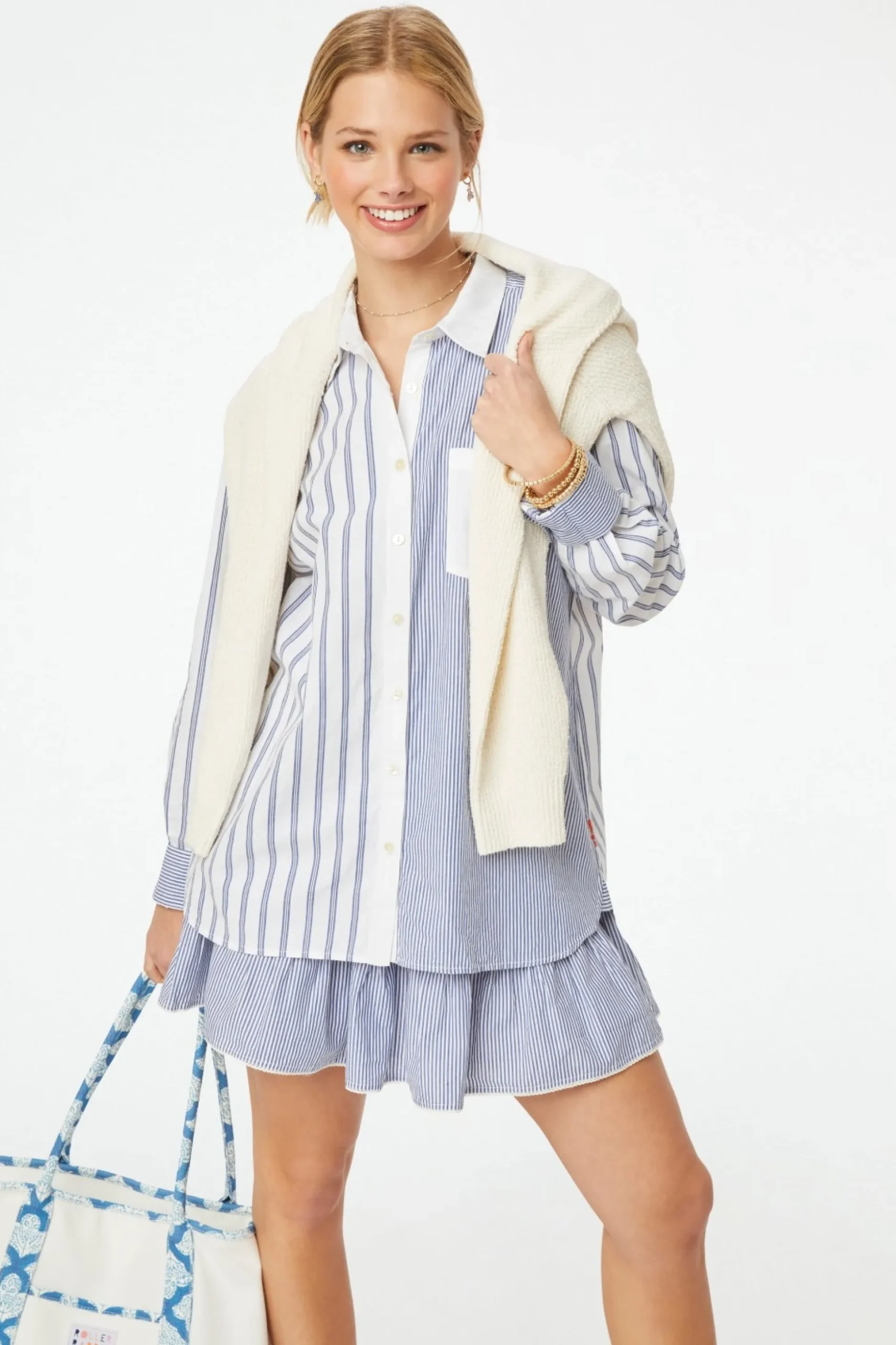Pinstripe Boyfriend Shirt