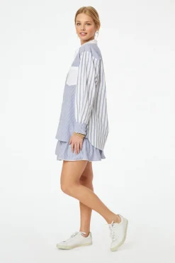 Pinstripe Boyfriend Shirt