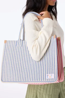 Stripe Book Tote