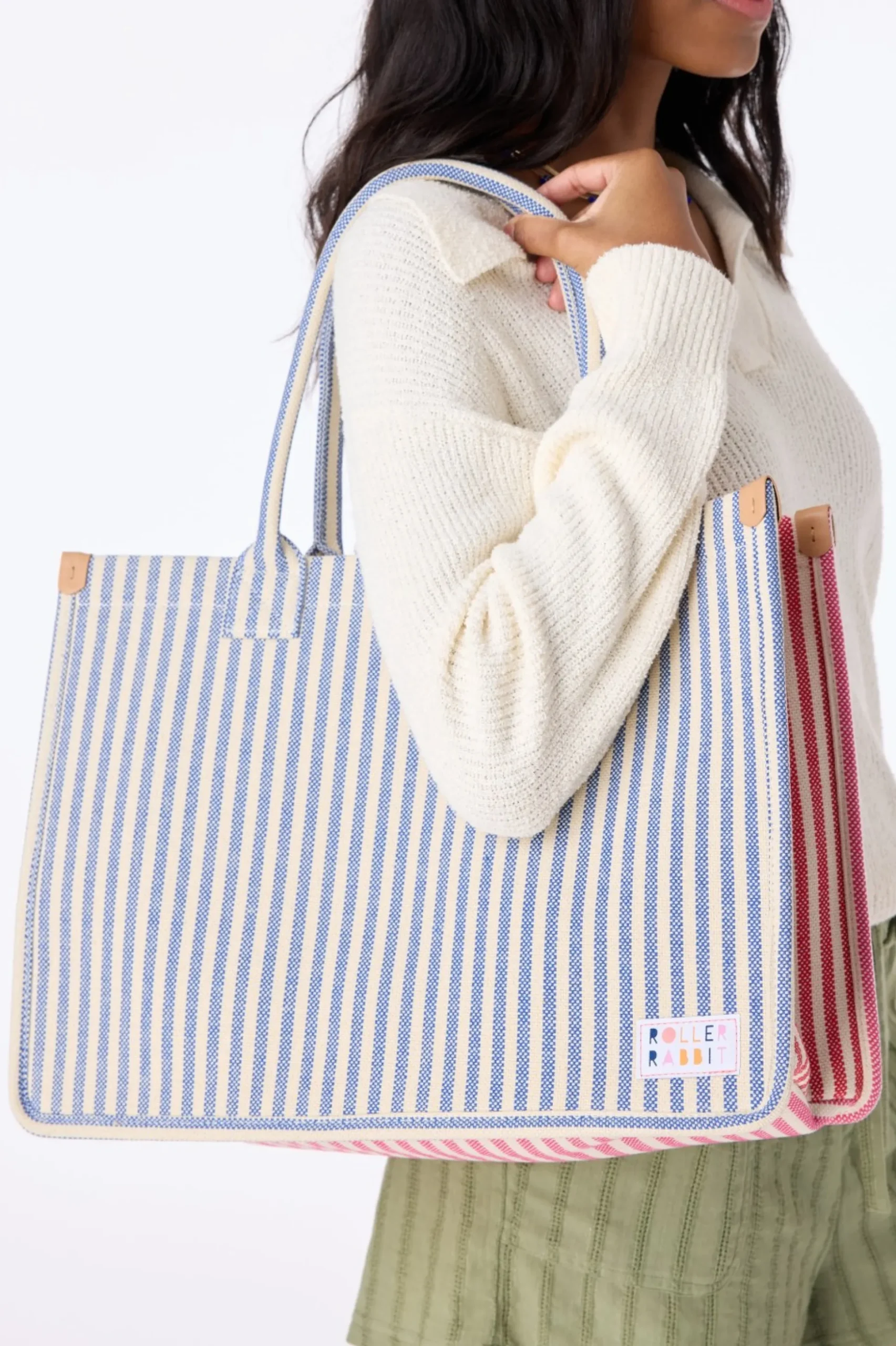 Stripe Book Tote